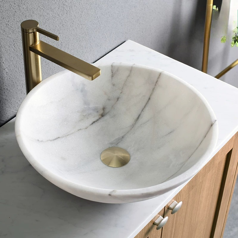 Home Bathroom Wash Basin - Natural Marble Countertop Basin Nordic Stone