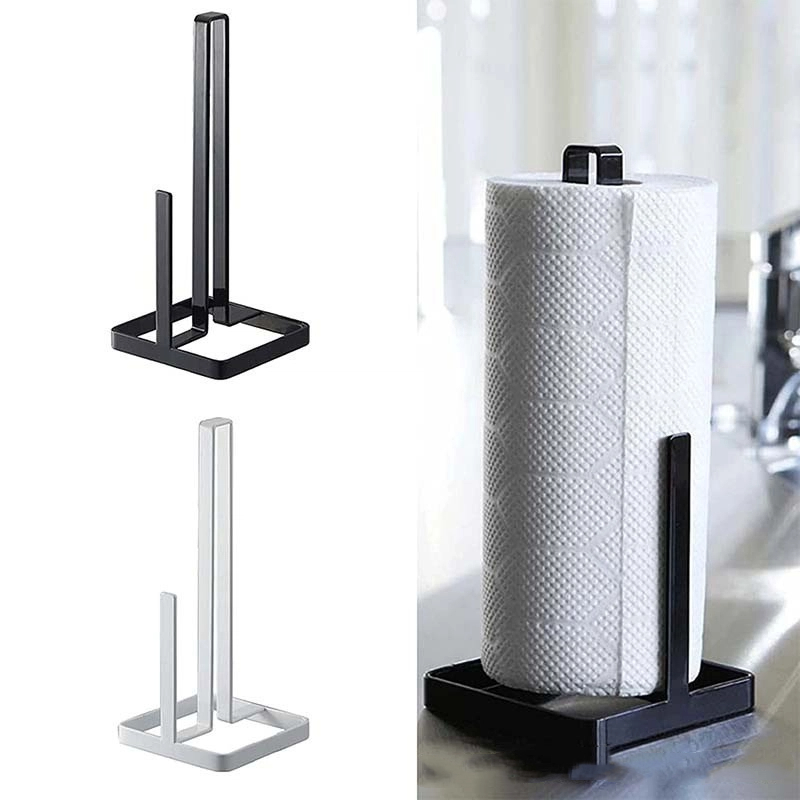 Bathroom Home Improvement - Kitchen Metal Roll Paper Holder Portable