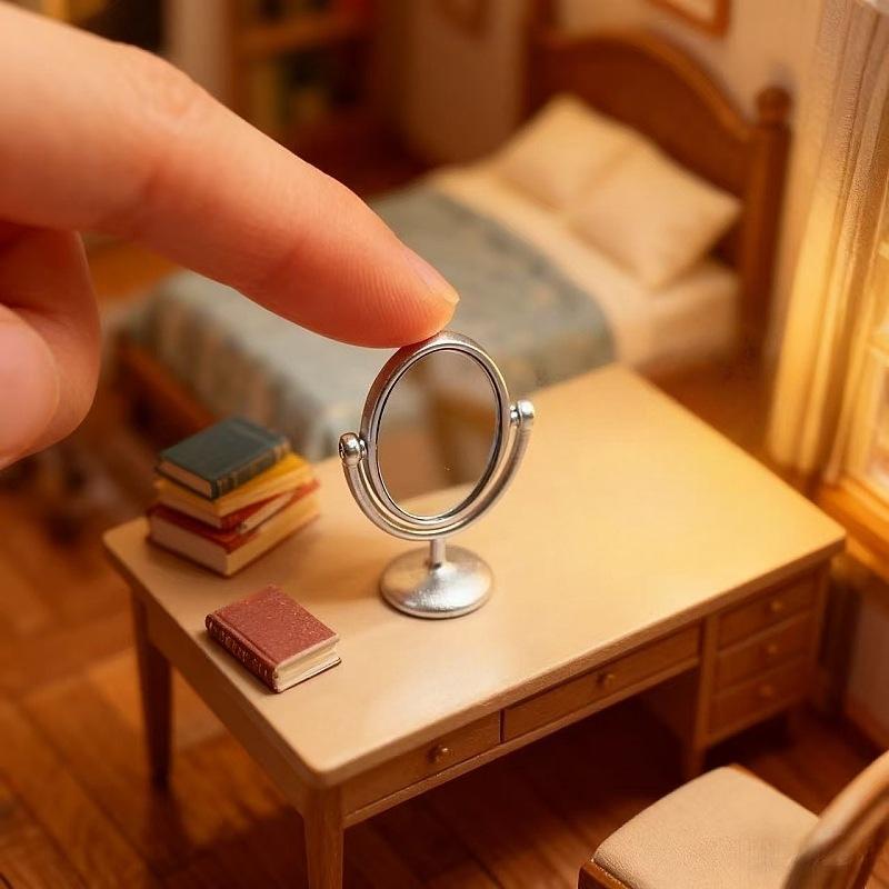 1Pcs Miniature Retro Mirror Dr - Home Theater Bathroom 评论和价格