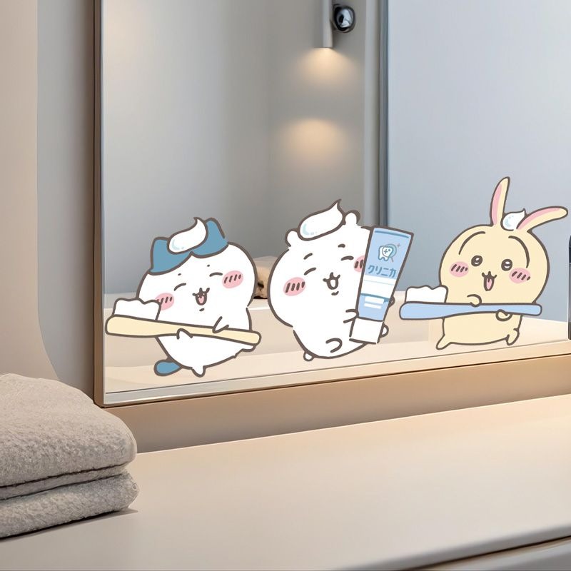Hot Chiikawa Mirror Stickers S - Home Bathroom Movie 评论和价格