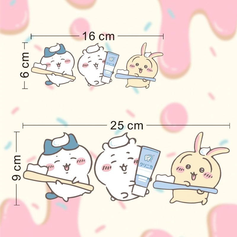 Hot Chiikawa Mirror Stickers S - Home Bathroom Movie 评论和价格