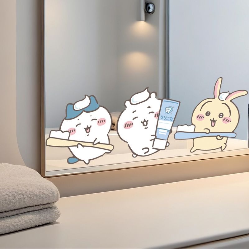 Hot Chiikawa Mirror Stickers S - Home Bathroom Movie 评论和价格