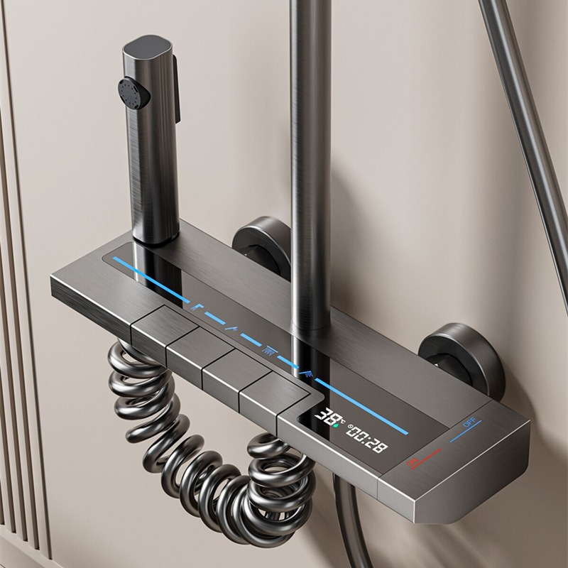 LED Digital Display Shower Set - Bathroom Home Improvement 评论和价格