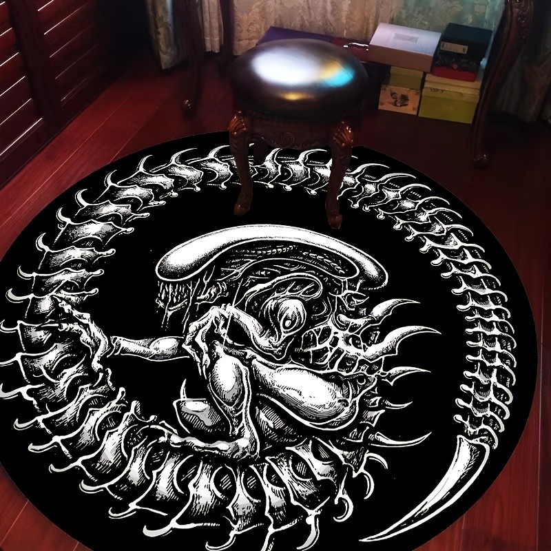 Round Alien Xenomorph Rug Sci- - Home Bathroom Movie 评论和价格