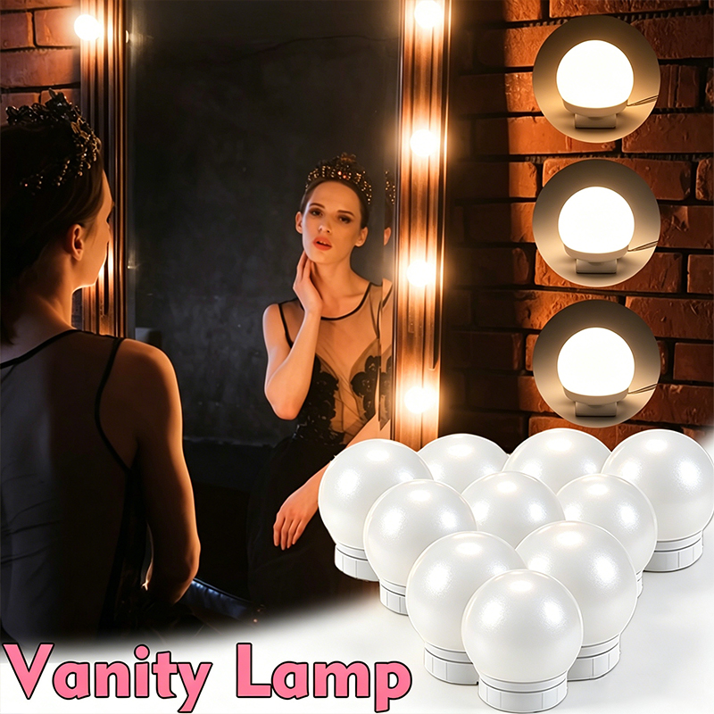 10 LED Vanity Mirror Light Bul - Home Theater Bathroom 评论和价格