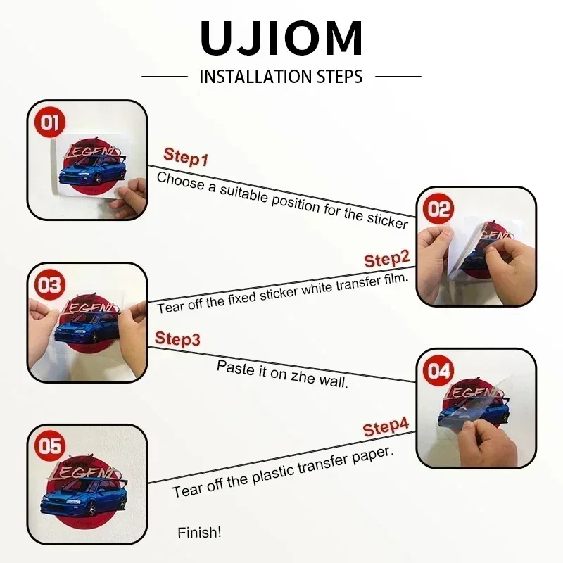 UJIOM Neon Lotus Wall Sticker  - Home Bathroom Floor Tiles 评论和价格