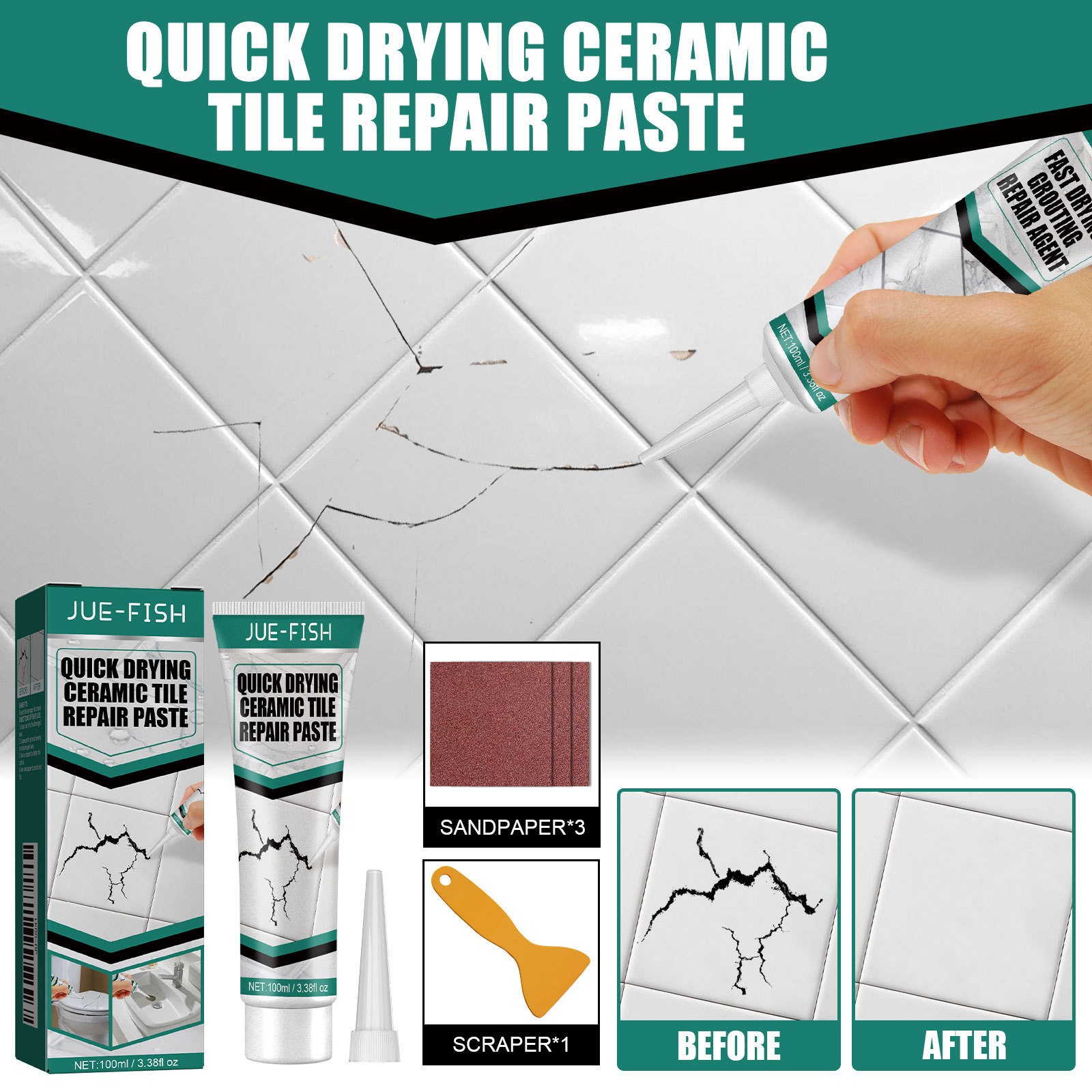 Tile Filler Waterproof Tile Re - Home Bathroom Floor Tiles 评论和价格