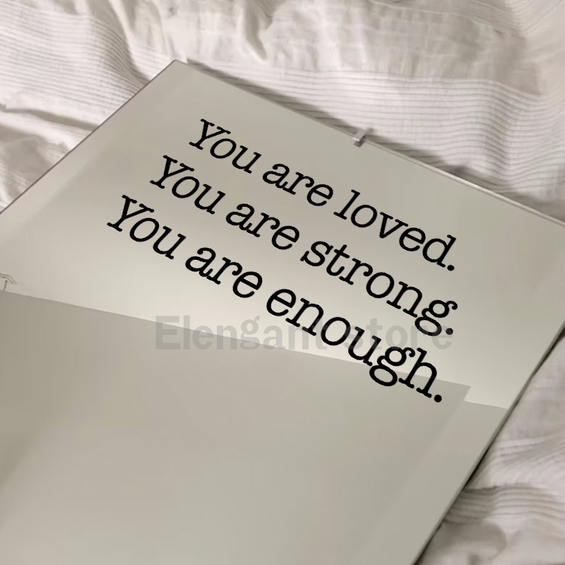 I Am Loved Worthy Enough Mirro - Home Theater Bathroom 评论和价格
