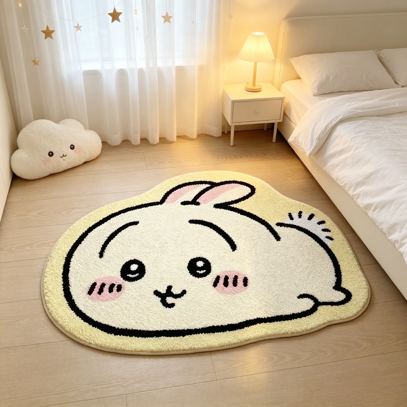 -Chiikawa Cartoon Rug Anime Ha - Home Bathroom Supplies 评论和价格
